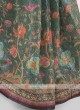 Organza Sequins And Printed Saree